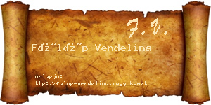 Fülöp Vendelina névjegykártya